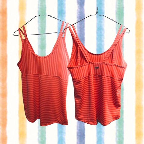 🔥🧡🔥3/$30 or FREE with Purchase over $30 Strappy Orange Striped Tank - Picture 6 of 9